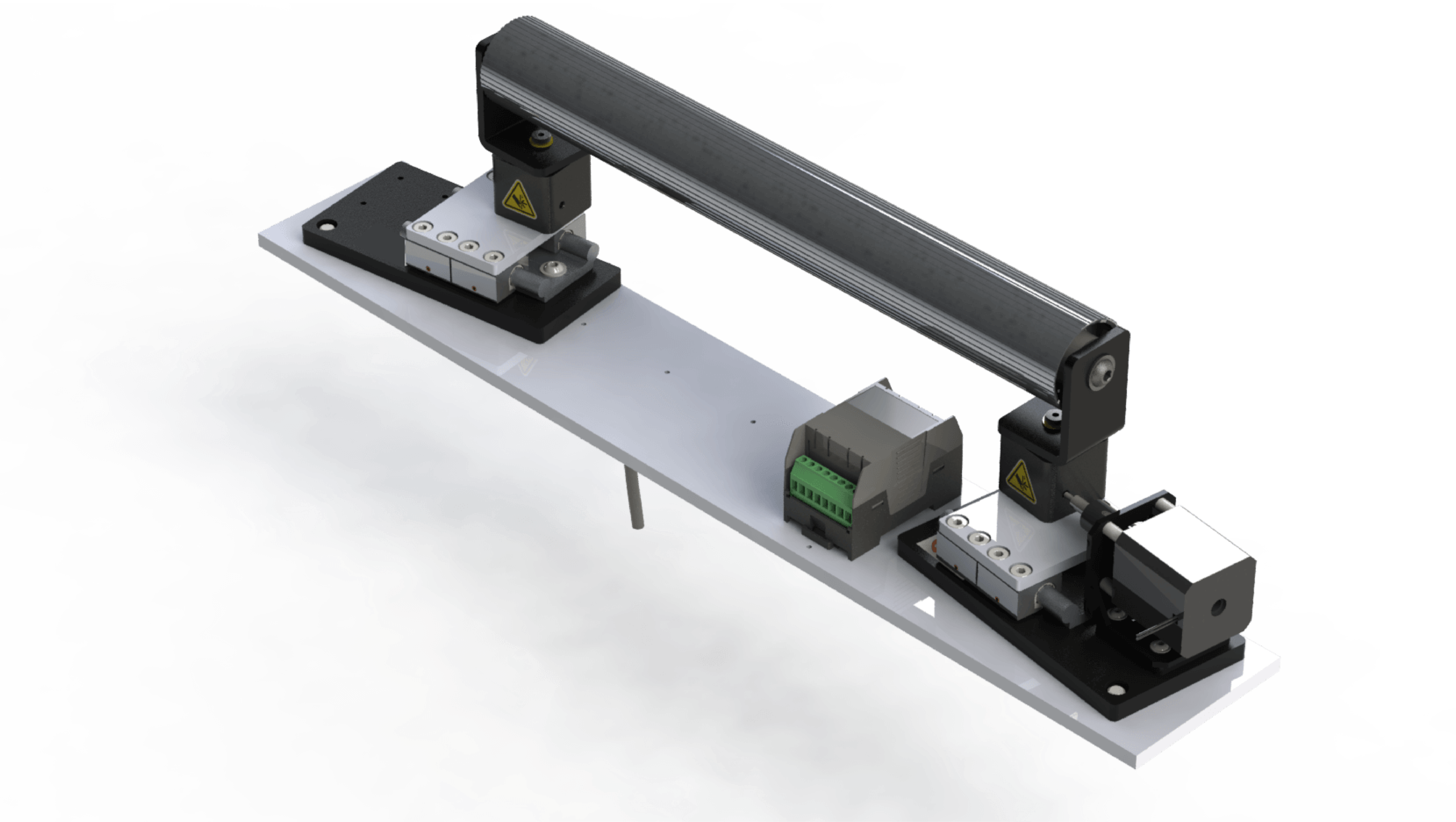 Narrow Web Steering Guide Assembly Rear View