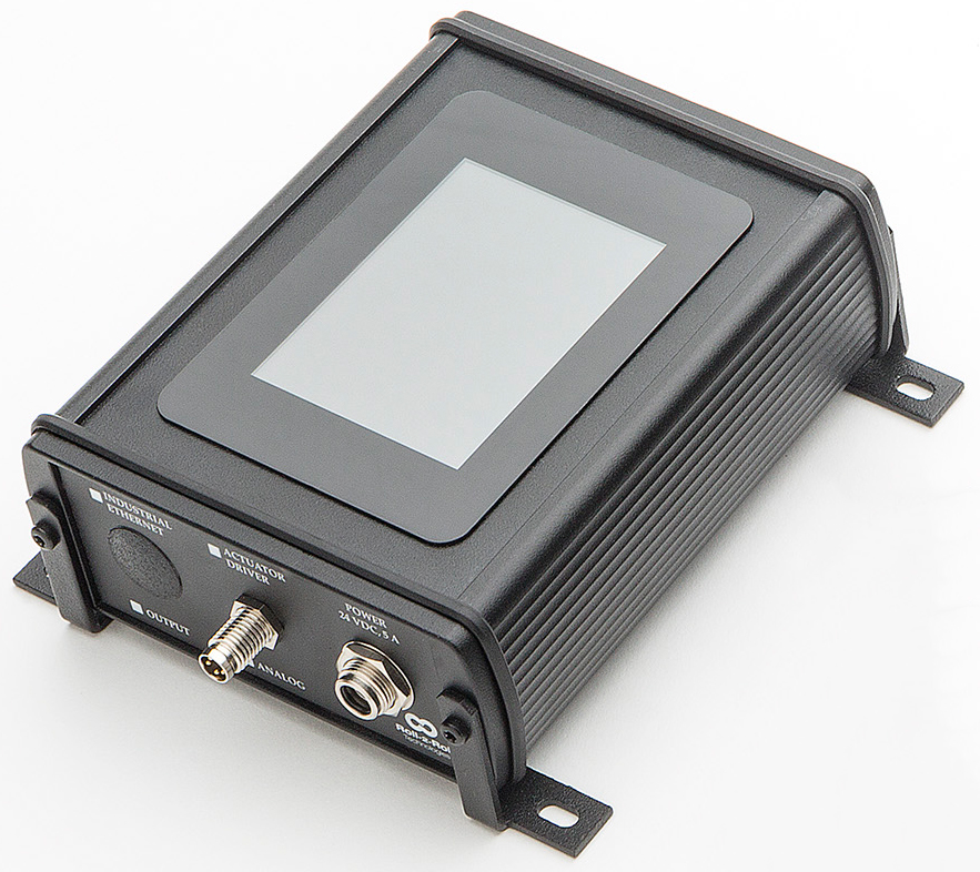 Sensor and web guide controller with touchscreen operator interface