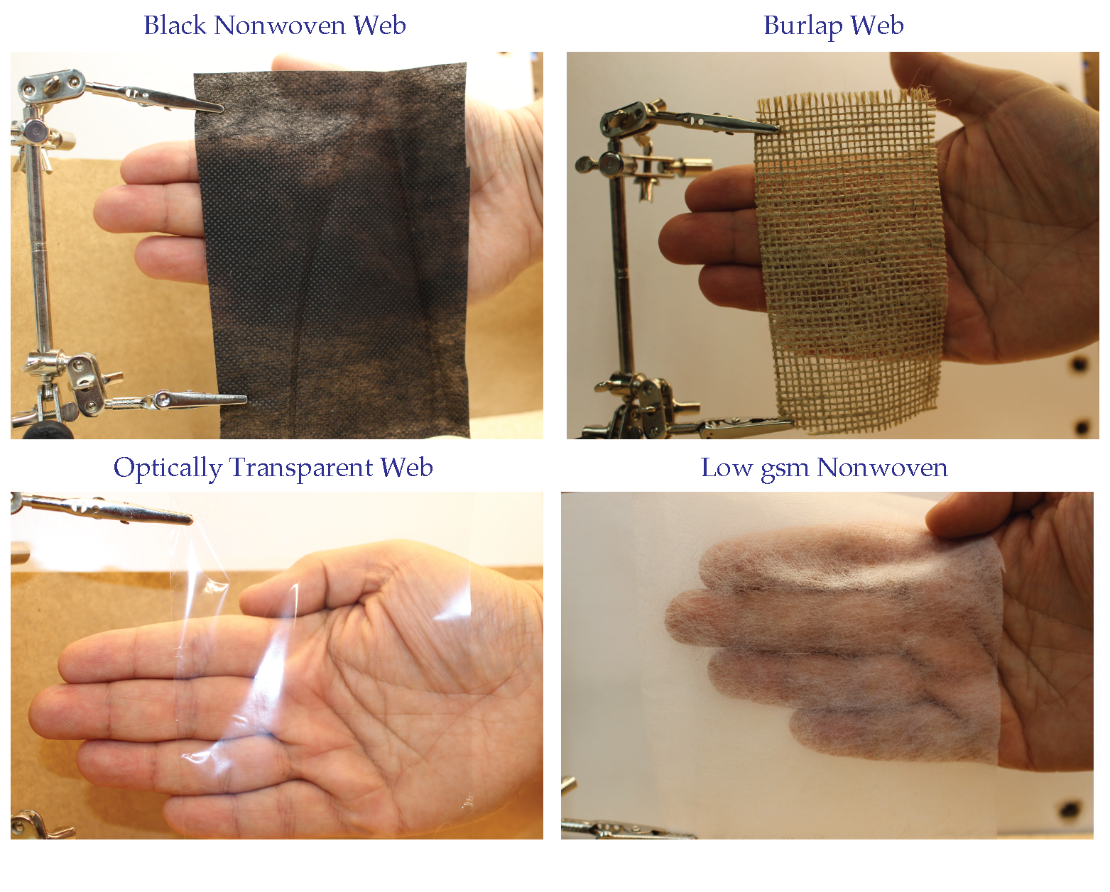Sample web materials used in experiments