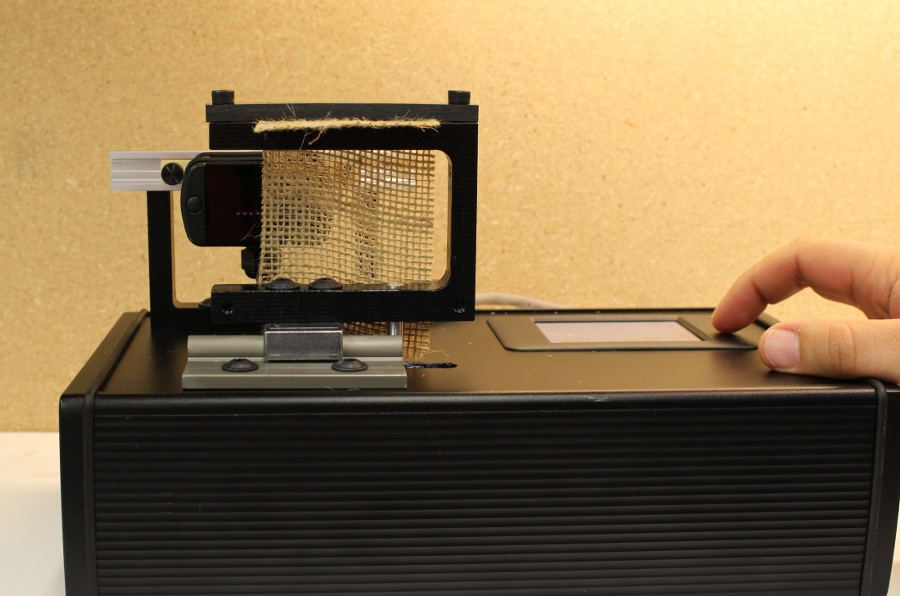Motorized stage used in the web edge sensor performance quantification experiments