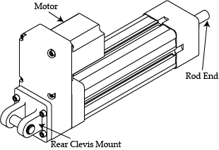 Reverse parallel mount actuator