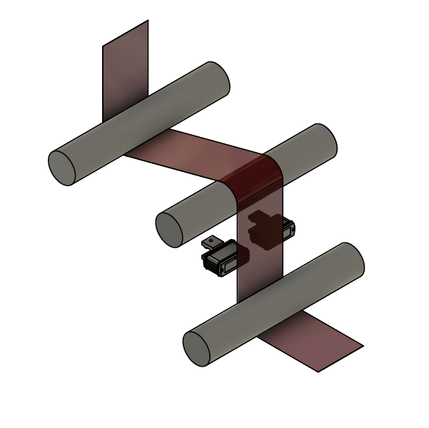 Web width measurement with two sensors