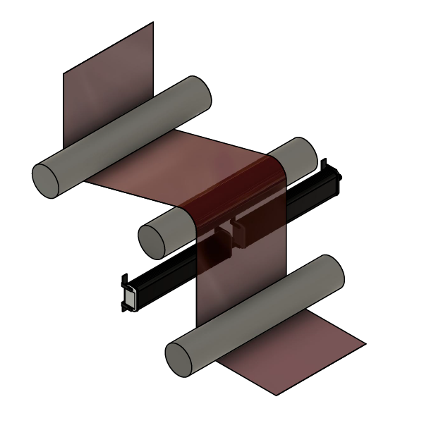Center Guiding Two Wide Sensors 