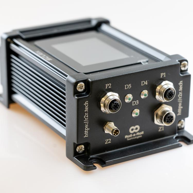 SCU6x Controller with sensor for web guiding, web width measurement, etc.